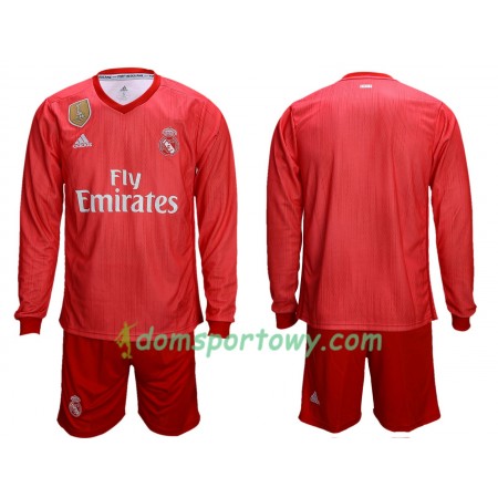 Koszulka Real Madryt Dziecięcy Trzeci Koszulki Piłkarskie 2018-2019 Długi Rękaw